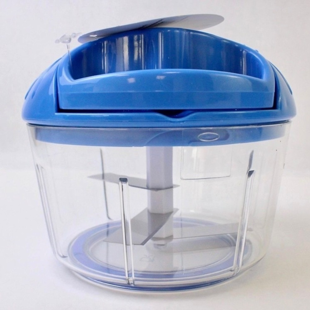 Food Chopper Manual Pull Function Blue Prepology 3-Piece Kitchen Choppers NIOB